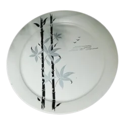 Vintage Metal Decorative Bamboo 1950's Tray