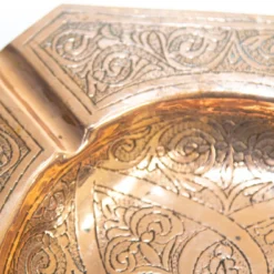 Vintage Moroccan Ashtray Hammered Copper Moorish Design Octagonal Dish 1950's -chairish shop vintage moroccan ashtray hammered copper moorish design octagonal dish 1950s 5653