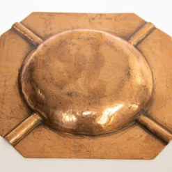 Vintage Moroccan Ashtray Hammered Copper Moorish Design Octagonal Dish 1950's -chairish shop vintage moroccan ashtray hammered copper moorish design octagonal dish 1950s 9015