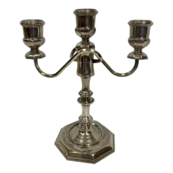 Vintage Silver Plate 3 Arm Candelabra By Grenadier England - Circa 1950’s