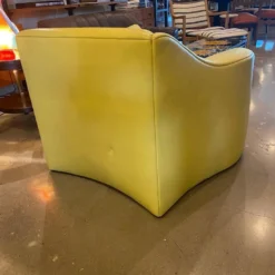 Yellow Leather Lounge Chair, Matteo Grassi, Italy, 1980's -chairish shop yellow leather lounge chair matteo grassi italy 1980s 1857